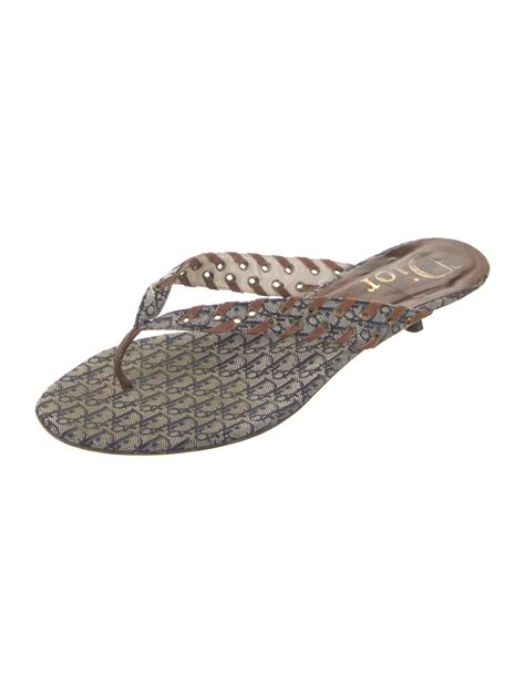 christian dior flip flops